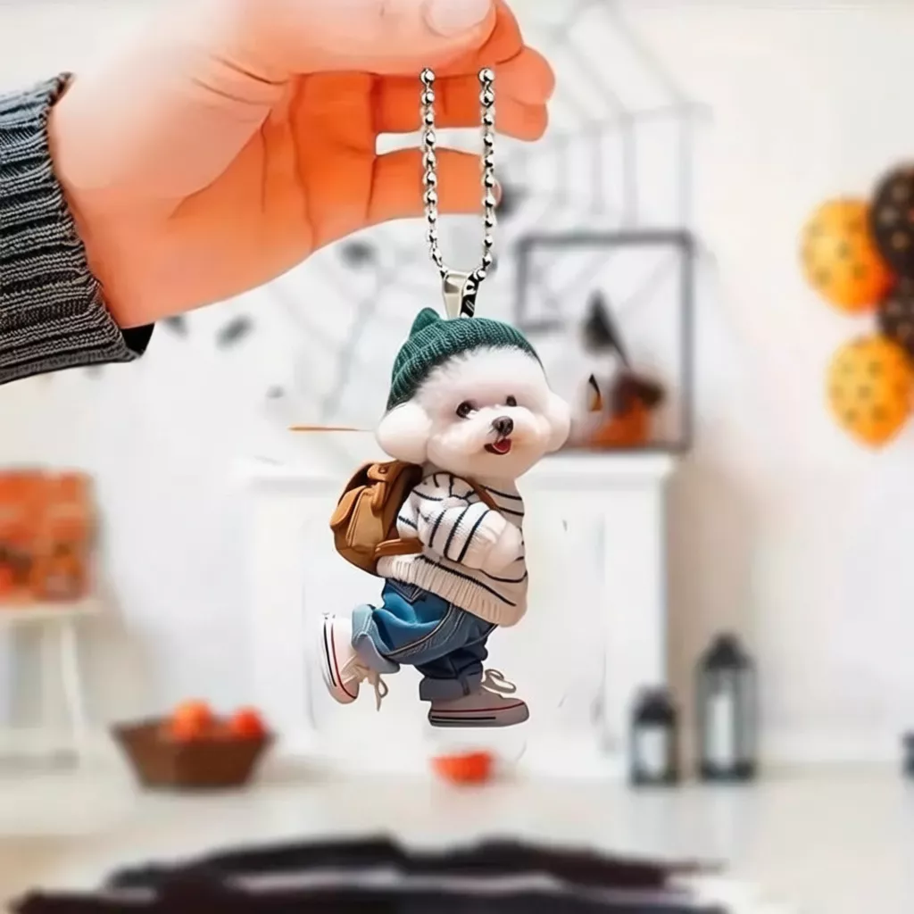 móc khóa bichon fashionista móc khóa bichon fashionista