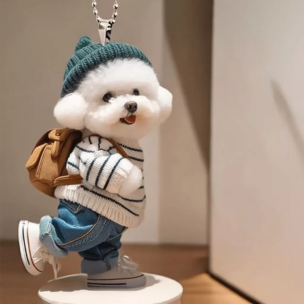 móc khóa bichon fashionista móc khóa bichon fashionista